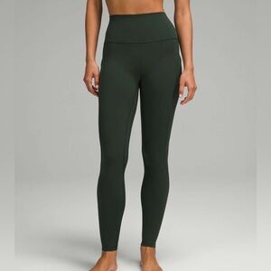 NWT Lululemon Align High Rise Pants 28", Legacy Green, Size 2